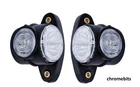 2X 12V 24V ROUND OUTLINE LED SIDE REAR MARKER LIGHTS LAMPS TRUCK TRAILER CHASSIS