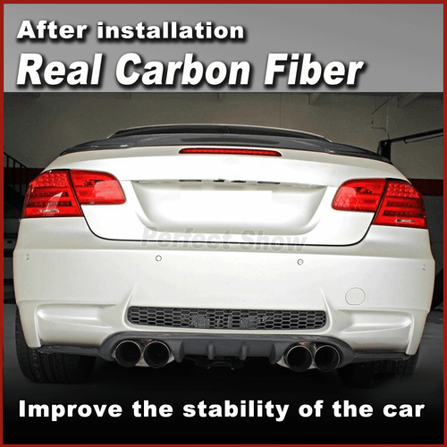 Difusor de carbono parachoques trasero alerón faldón trasero para BMW Serie 3 E92 E93 M3 07-13 - Imagen 3 de 11