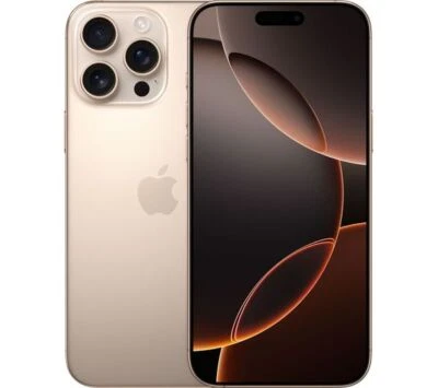 Apple iPhone 16 Pro Max 256GB 5G SIM-Free 6.9" Smartphone - Desert Titanium A