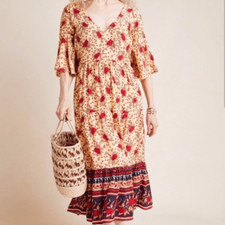 Anthropologie x Faithfull Melia Midi Dress 6
