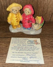Cherished Teddies Joey  Lindsey We Can Weather Any Storm Certificate Adoption