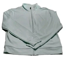 Amazon Essentials Men Small Mint Green Full Zip Sweatshirt Activewear Cozy NWOT