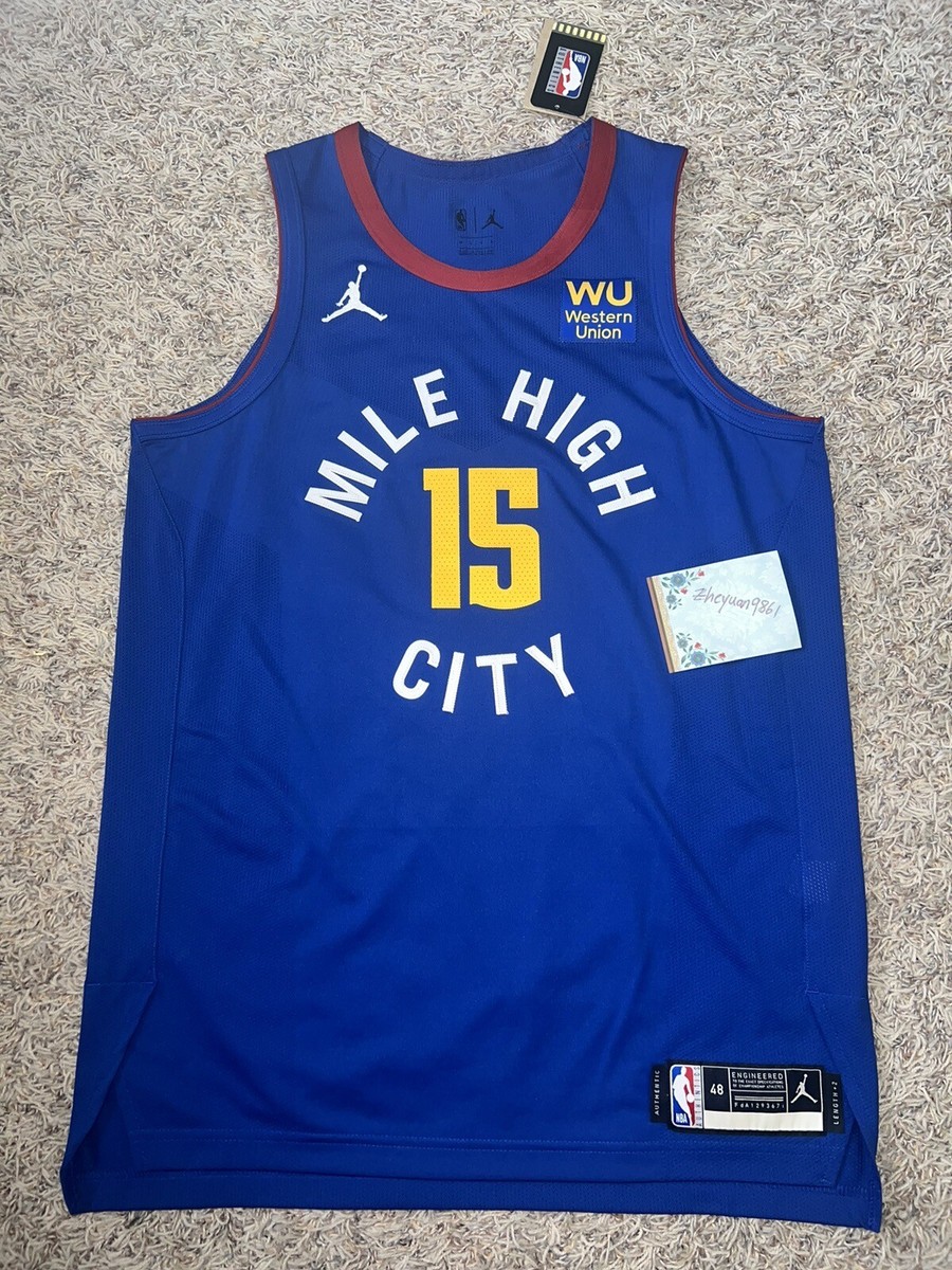 バレーボールJOC ユニフォーム Nikola Jokic Jersey Nike Jordan 48 Authentic Large Denver Nuggets