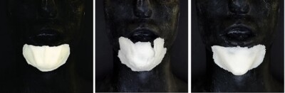 Prothese Kinn Schaum Latex Gesichtsgerät Halloween Theater FX Make-up Stück