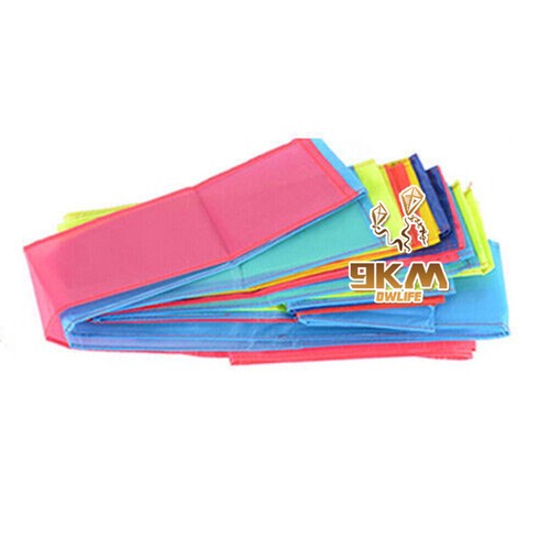 Rainbow&Black Green Flat Kite Tail for Delta Kites Flying Outdoor Children Toys - Picture 13 of 24