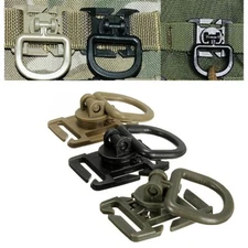 5pcs Rotatable D Clip Buckles for Backpack Vest Molle Tactical Pouch