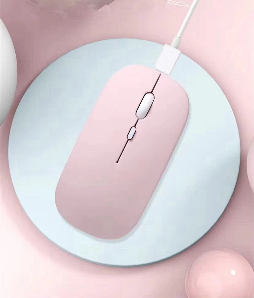 Macaron Rechargeable Wireless Bluetooth Mouse 2.4G Usb Mice For Tablet Laptop PC - Image 4 of 4