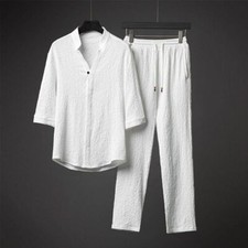 Shirt  Pants Summer New Men's Classic T-shirt Set Men's Two-piece Set