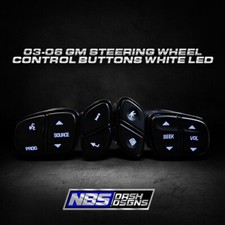 2003-2006 Gm Steering Wheel Control Buttons Cold White Led 2003-2006 Gm Steering Wheel Control Buttons Cold White Led