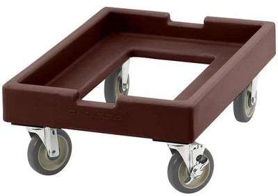 Cambro CD300131 Dark Brown Cam Dolly For Camtainer Camcarrier Mobile Food Hold