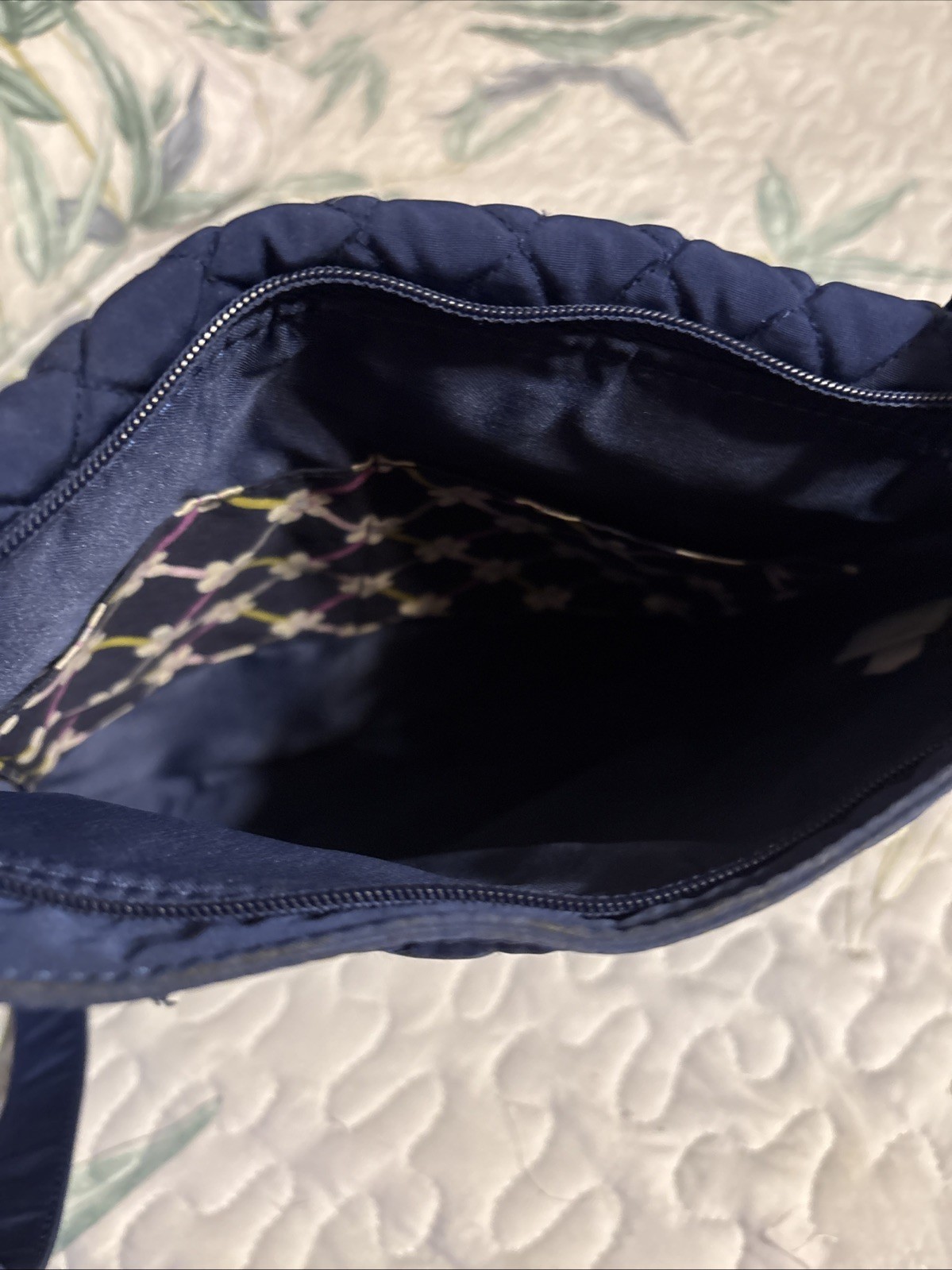 Vera Bradley Solid Navy Microfiber Messenger Cros… - image 4