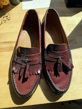 Weejuns GH Bass  Co Men's Size 8.5 D Burgundy Leather Loafers VTG Excellent