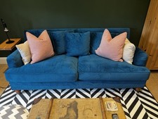 MADE.com Seafoam Green Velvet Sofa – 195cm – Barely Used, Excellent Condition