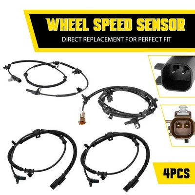 4X ABS Wheel Speed Sensor Front Rear LH RH for 2011-2014 Ford F-150 Expedition V