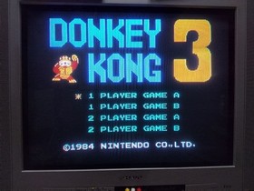 NES Donkey Kong 3 -D-  retro game