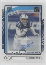 2024 Panini Clearly Donruss Rated Rookie Auto Laiatu Latu #62 Auto 14wi
