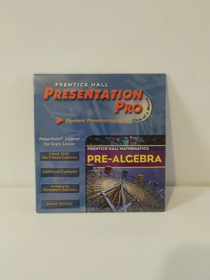 Presentation Pro(Teacher) Pre- Algebra CD-ROM,Prentice Hall-NEW - Image 4 of 4