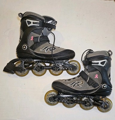 K2 Athena Rollerblades Breast Cancer Women's Inline Skates Size 10 Excellent