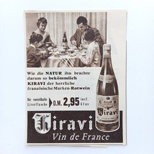 1963 Kiravi Vin de France Wein Rotwein Werbun...