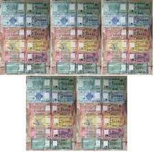 Lebanon 5 pcs х set 6 b 1000 5000 10000 20000 50000 100000 Livres 2014-2022 UNC