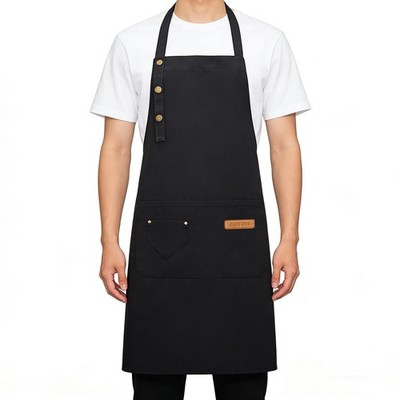 Aprons for Men and Women, Kitchen Apron with Pockets, Chef Apron with Three B...