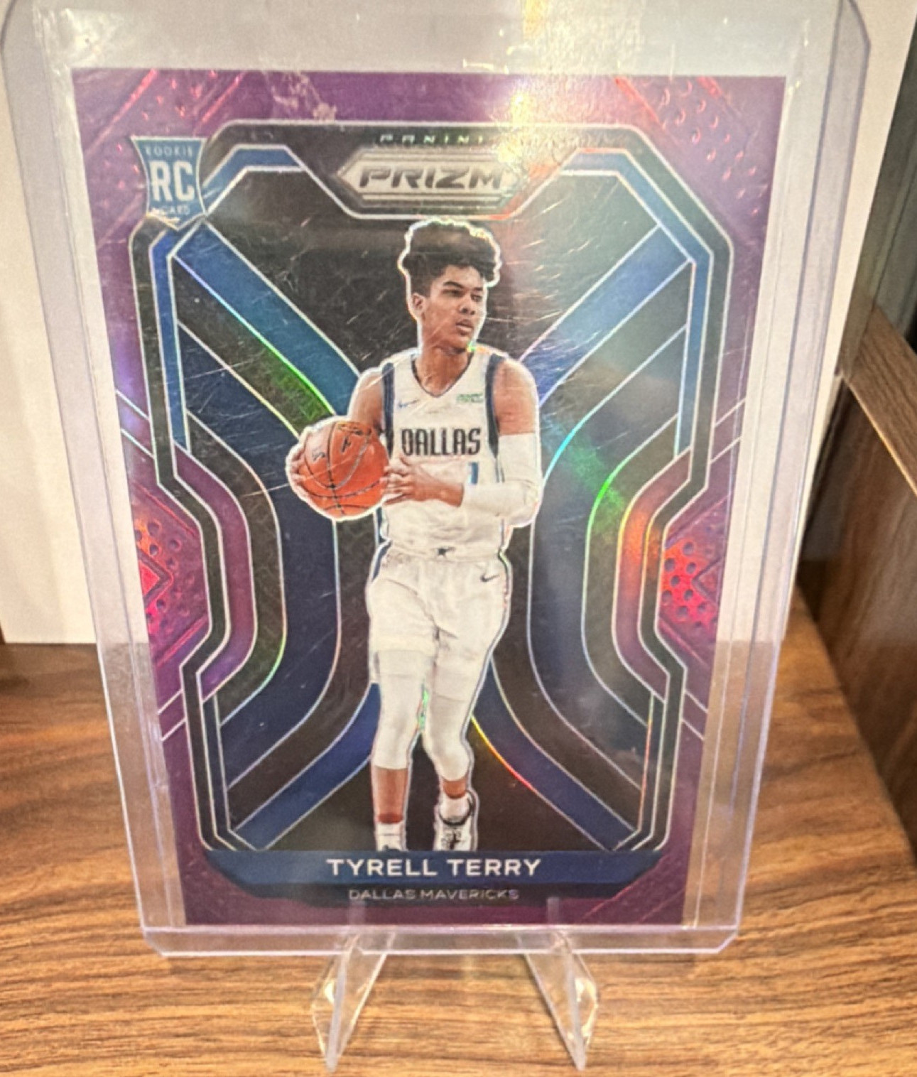 Panini 2020-21 Prizm Tyrell Terry Purple Prizm Rookie #259/99 Mavericks
