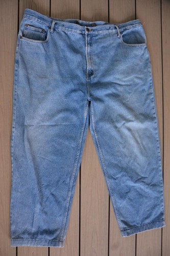 Big MENS Light Blue Denim Jeans Size 117cm -46" GR8 Condition.