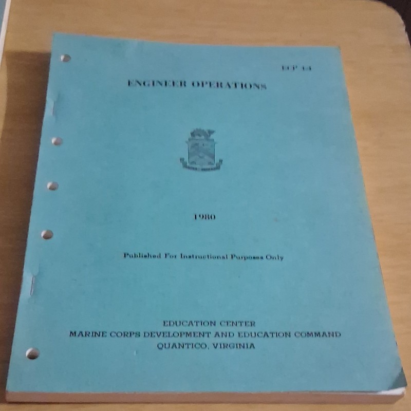 Engineer Operations 1980 Marine Corps Development and Education Command Quantico