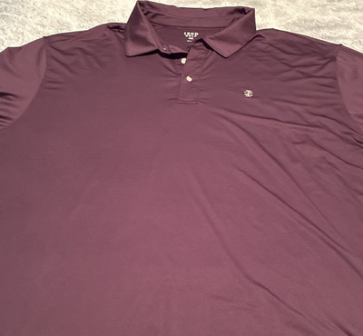 IZOD Golf 4XB Purple Polo Shirt Men's Short Sleeve Collared