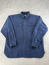 Ll Bean Shirt Mens Large Blue Chamois Flannel Workwear Cabincore Minimalist Ll Bean Shirt Mens Large Blue Chamois Flannel Workwear Cabincore Minimalist