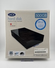 LaCie 500GB Hard Disk External Drive By Neil Poulton USB 2.0 7200RPM 8MB NEW