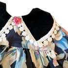 Jolene Dress Top Baby M 18 months Vintage Floral  Lace Collar USA Multicolor  — photo 3