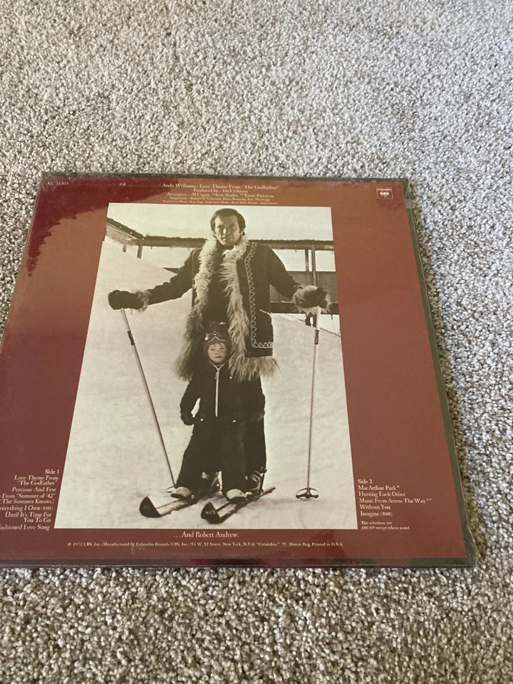 1972 Sealed Vinyl Andy Williams Love Theme from The Godfather LP Album - Image 3 of 3
