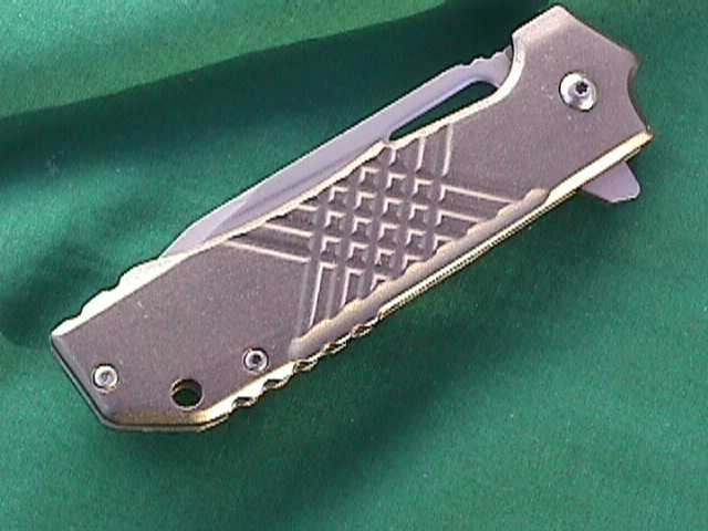 STEC S-TEC AO ASSISTED OPENING SILVER LINER LOCK FOLDING POCKET KNIFE NIB