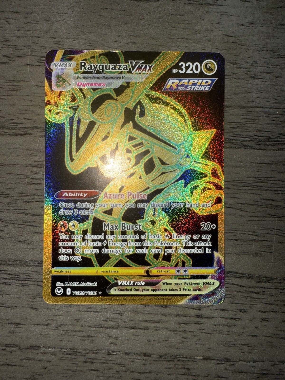 Rayquaza VMAX TG29/TG30 Full Art NM/M Silver Tempest Pokemon Card