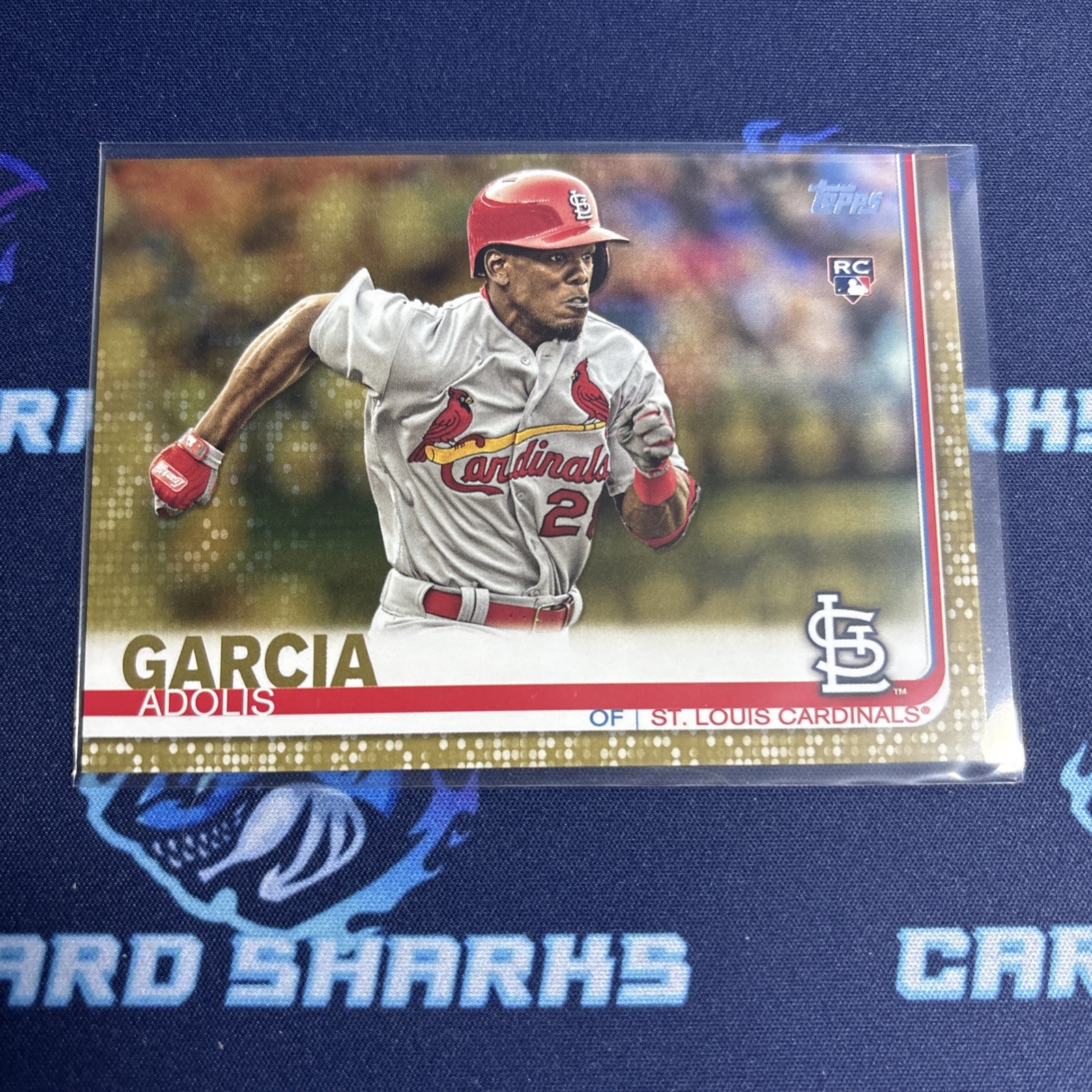 2019 Topps Series 1 Adolis Garcia RC Gold Parallel /2019 Cardinals Rangers 227