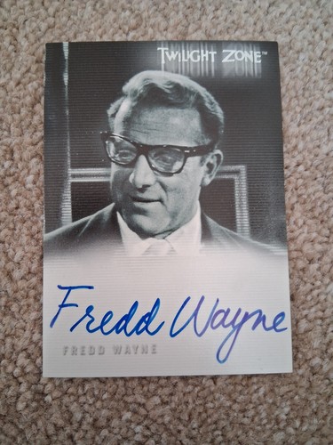 twilight Zone autograph Fredd Wayne A-58 shadows and substance mint cond