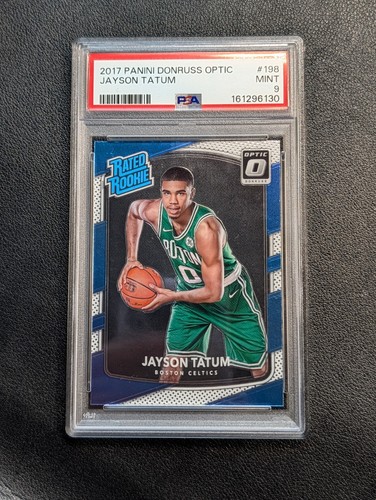 2017-18 Panini Donruss Optic Rated Rookie Jayson Tatum #198 (RC) PSA 9