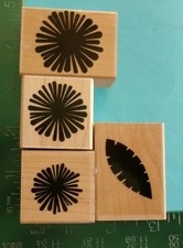 FLOWER BLOSSOM and LEAF Rubber Stamps Garden