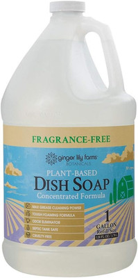 Botanicals Plant-Based Liquid Dish Soap, Concentrated Formula with Max Grease Cl
