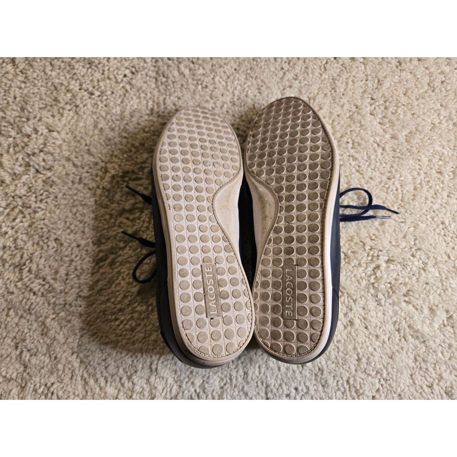 Lacoste Men's Chaymon Leather Sneaker Size 8 Navy  thumbnail 7