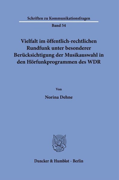 Vielfalt Im öFfentlich-Rechtlichen Rundfunk Unter Besonderer BerüCksichtigu ...-image