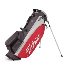 Titleist Players 4 Plus Stand Golf Bag - TB21SX1-262 - Graphite/Red/Gray - New