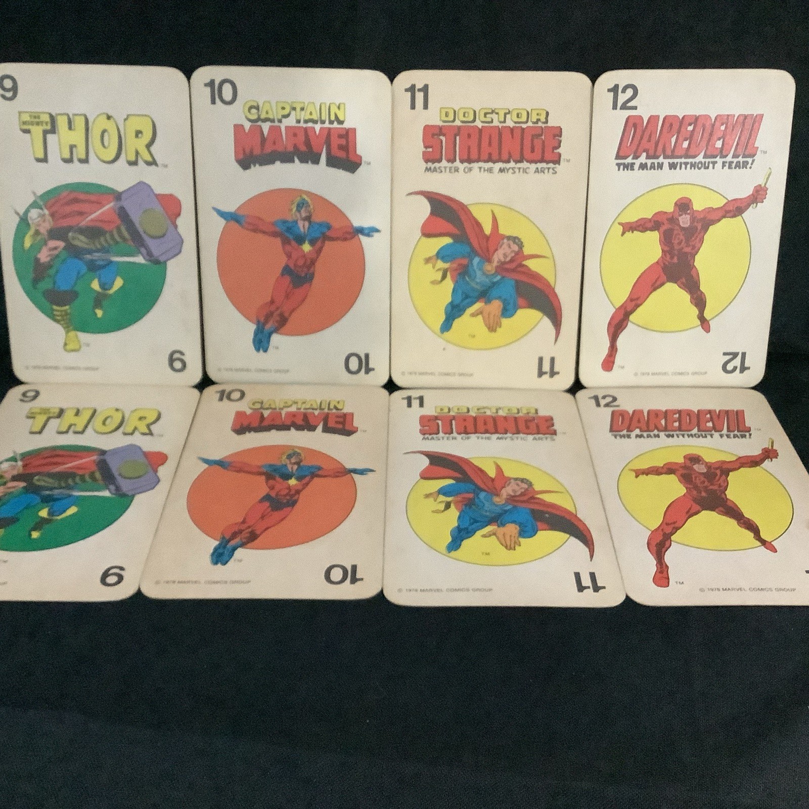 Vintage 1978 Marvel Comics Super-Heroes Card Game –Instruction Card Original Box