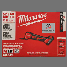 Milwaukee M18 Multi-Tool 2626-21 Kit w/ 1.5 Ah Battery and Charger - Sealed Box