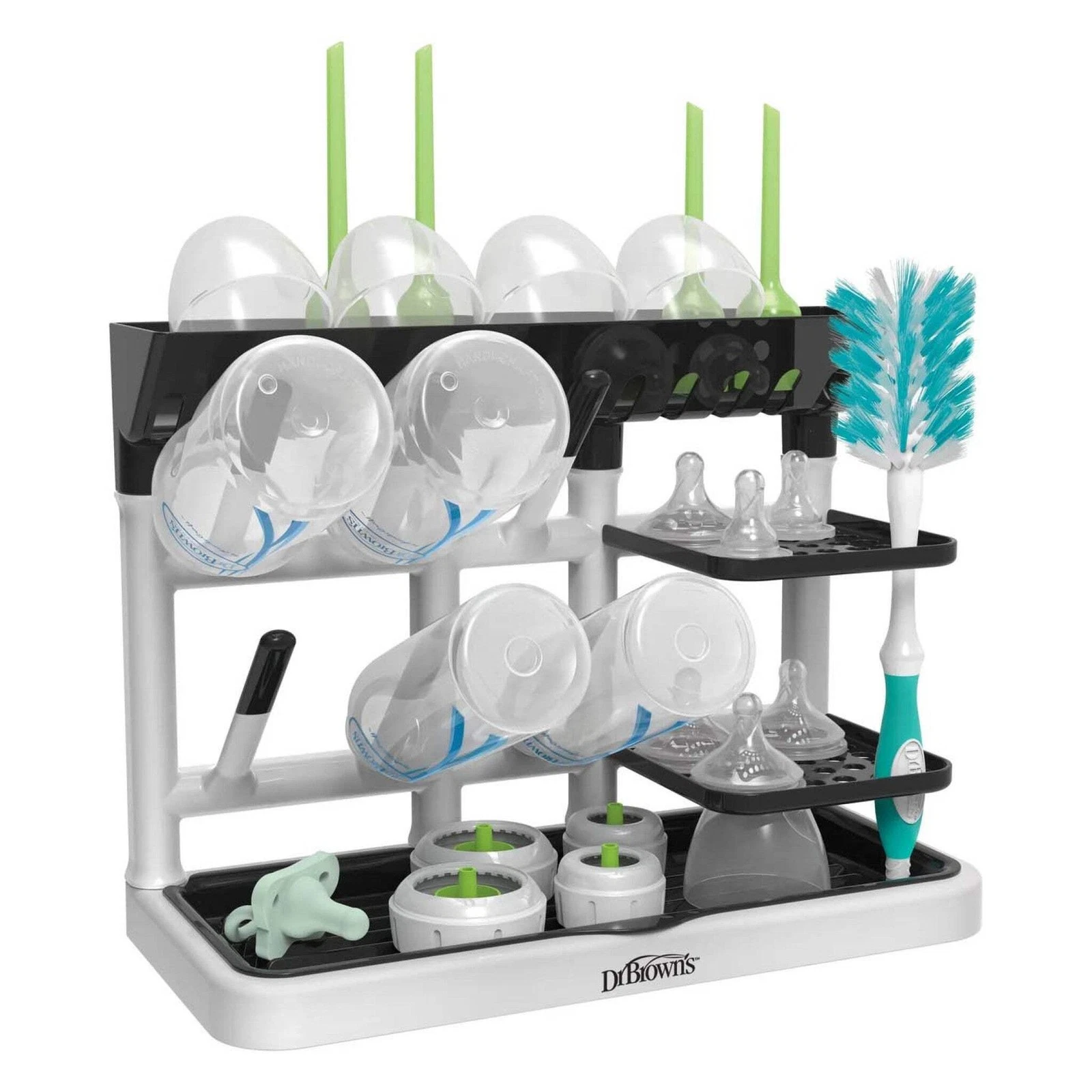 Dr. Brown’s Drying Tower Baby Bottle Drying Rack Countertop Space Saver NEW