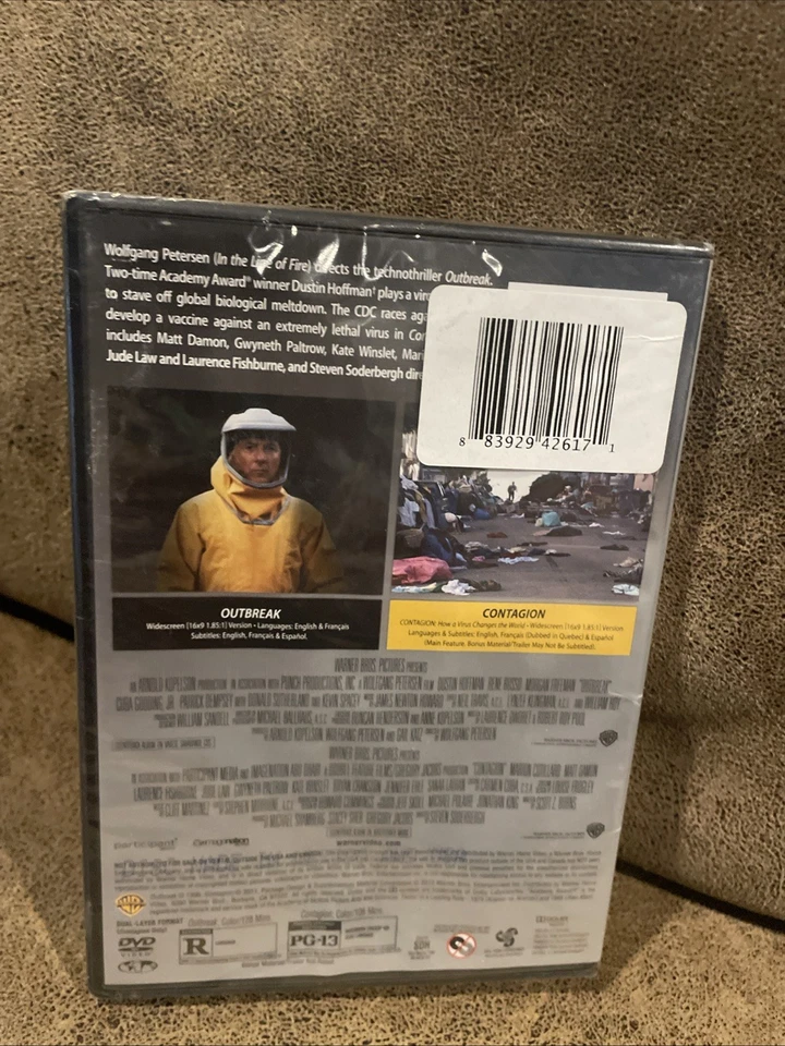 OUTBREAK/ CONTAGION DOUBLE FEATURE (DVD) BRAND NEW-SEALED- FREE SHIPPING  - Image 2 of 3