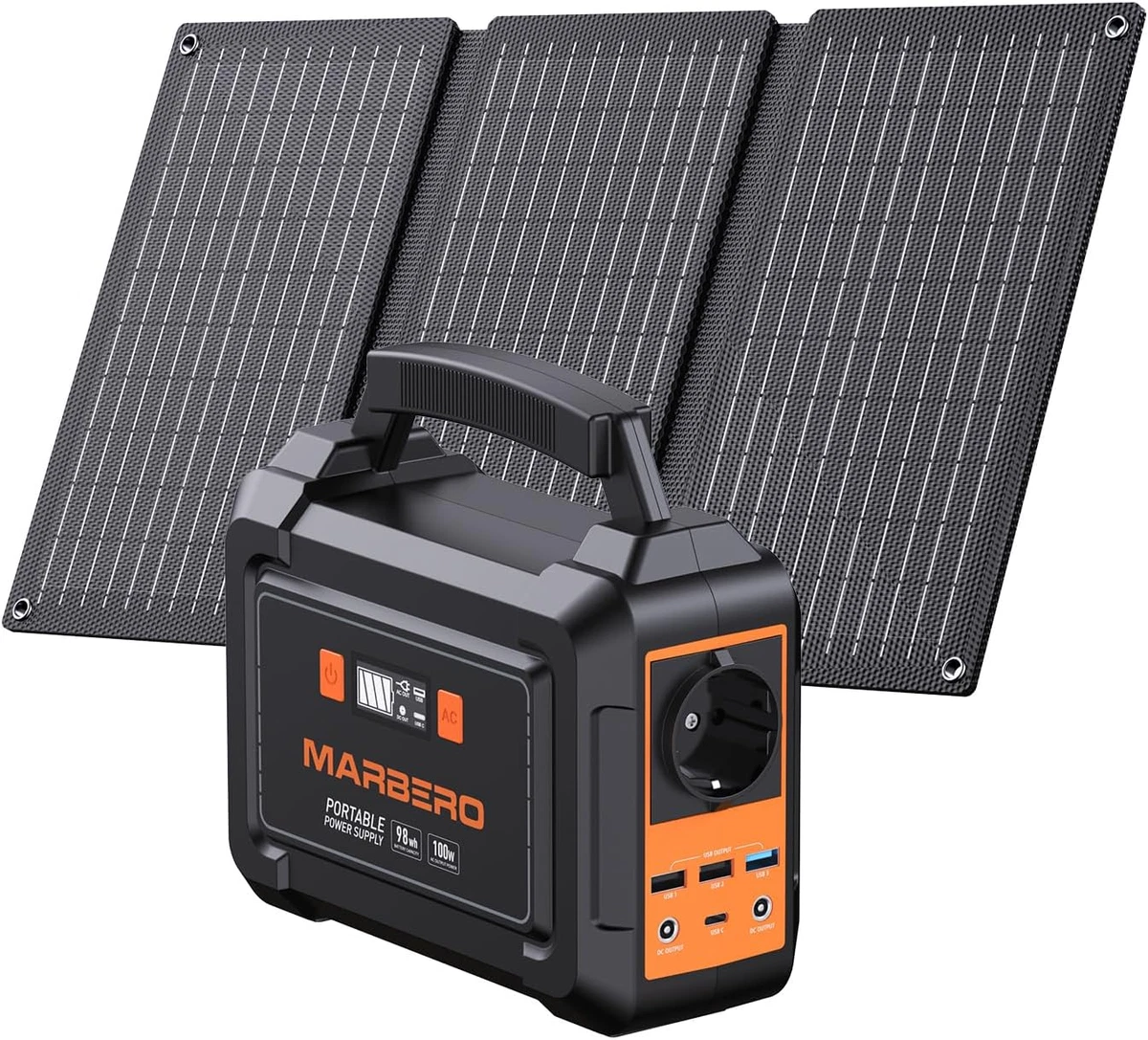 CROS Pannello Solare Portatile Pieghevole 200W 18V Con Controller E Uscite Multiple