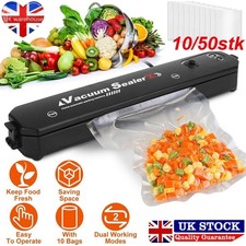 Vacuum Sealer Food Sealing Machine Automatic Dry Wet Portable /only 50 Bags UK