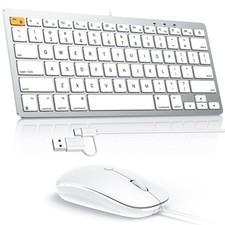 Teclado Y Mouse Alambrico Con Interfaz Dual Para Computadora De Lujo Pro
